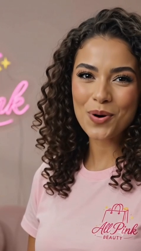 Cliente da All Pink Beauty usando os produtos